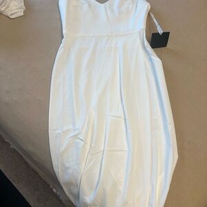 Lulu's Strapless White Dress